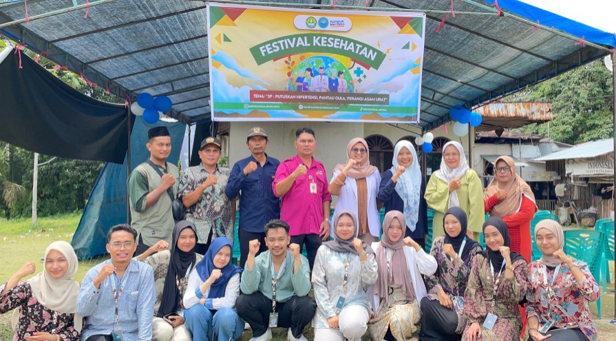 Festival Kesehatan mahasiswa Kukerta Unri di Muara Fajar Timur, Pekanbaru (foto/Ist)